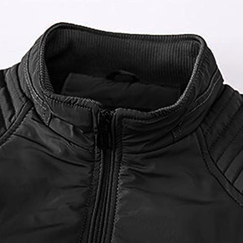 Erkek Sonbahar Ve Kış Eğlence Artı Boyutu Zip Cep Pamuk kapitone ceket Ceket Üst Bluz Hafif Moda Ceket Erkekler