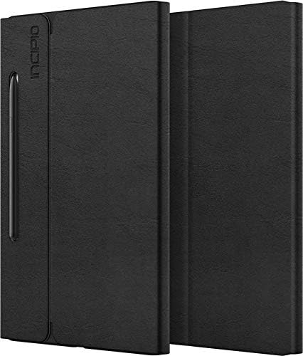 Incipio Faraday Folio Kılıf Kapak Samsung Galaxy Tab için S7 + (Şarj Modu S-Kalem Uyumlu) - Siyah [Uyandırma / Uyku