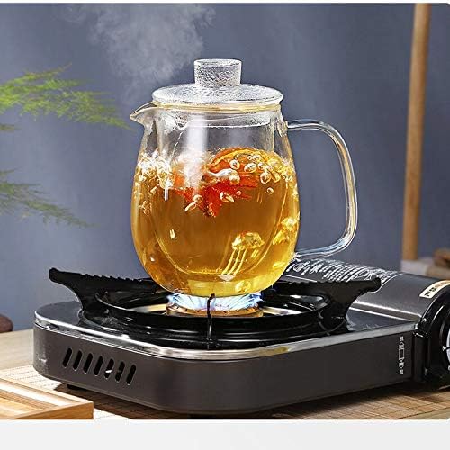 Ev Teaware cam çaydanlık Soba için ısıya Dayanıklı Yüksek Sıcaklık Patlamaya Dayanıklı Çay Demlik çiçek çayı Seti