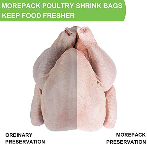 Tavukçuluk Shrink Çanta 13 x 18 50 Paketi temizle Tavukçuluk ısı Shrink Wrap BPA ücretsiz dondurucu güvenli ile 50
