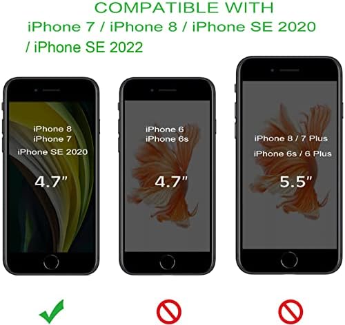 DOMAVER iPhone SE Durumda 2022/2020, iPhone 8 Durumda ve iPhone 7 Durumda Silikon Yumuşak Jel Kauçuk Mikrofiber Astar