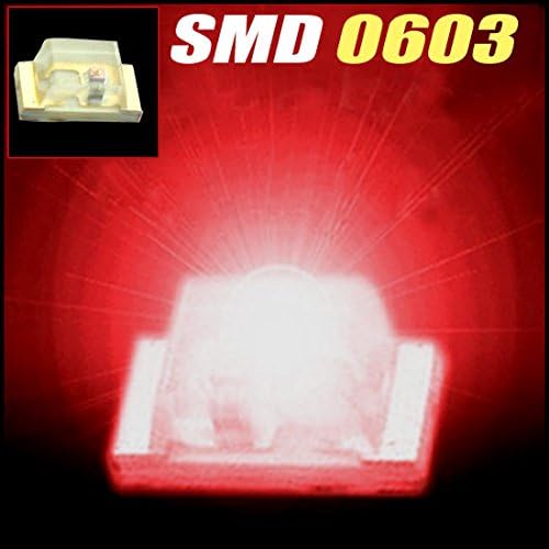 200 adet Süper parlak 0603 kırmızı SMD SMT led 0603 SMD / SMT kırmızı led ışık