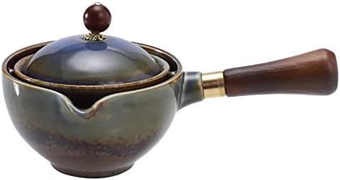 Japon çaydanlıklar Seyahat Seramik çay Potu Seti: Çin Kung Fu Demlik Mini Porselen Gongfu Demlik Demlik ile Açık Piknik