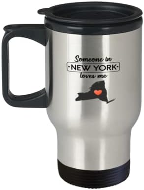 Kahve seyahat kupa komik birisi New York'ta beni seviyor Devlet