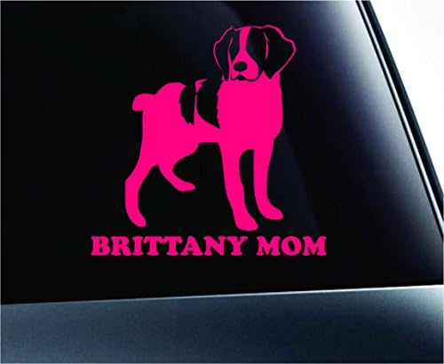 ExpressDecor Amerikan Brittany Anne Köpek Sembol Çıkartması Komik Araba Kamyon Sticker Pencere (Beyaz)