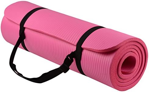 Günlük Essentials 1/2 - İnç Ekstra Kalın Yüksek Yoğunluklu Anti-Gözyaşı Egzersiz Yoga matı Taşıma Kayışı ile