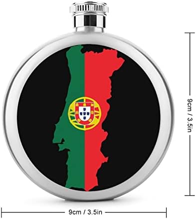 Portekiz Haritası Bayrağı cep şişesi Likör Paslanmaz Çelik şarap Şişesi Kullanımlık Şişesi Erkekler Kadınlar için