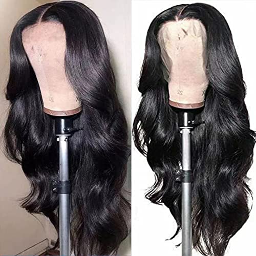 Violly 13x4 HD Şeffaf Dantel ön peruk insan saçı Ön Koparıp Bebek Saç ile Brezilyalı Saç Peruk Tutkalsız Peruk Siyah