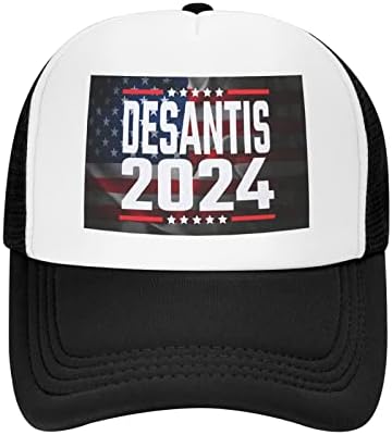 PAPPY Ron - Desantis Başkan için 2024 - Desantis Kampanyası Hediyeler Unisex Örgü şoför şapkası beyzbol şapkaları