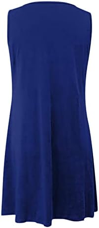 MIASHUI Yaz Sundress Kadınlar için Kadınlar Casual Baskı Tank Top Kolsuz Elbise Kesme V Boyun Gevşek Yaz Elbiseler