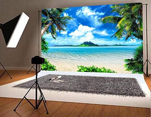 Sanat Stüdyosu Tropikal Hawaii Plaj Fotoğraf Arka Planında Okyanus fotoğraf kabini Düğün Parti Dekorasyon Arka Plan