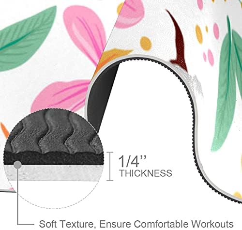 Siebzeh Çiçek Premium Kalın Yoga Mat Çevre Dostu Kauçuk Sağlık ve Fitness Kaymaz Mat Her Türlü Egzersiz Yoga ve Pilates