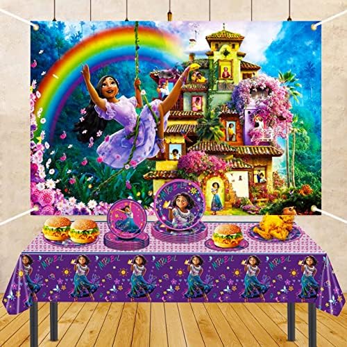 Encanto Doğum Günü Parti Malzemeleri, Encanto Doğum Günü Banner için Encanto Isabella Parti Süslemeleri, 5 x 3FT Isabella