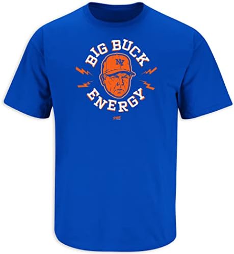 New York Beyzbol Hayranları için Büyük Buck Enerji Tişörtü (SM-5XL)