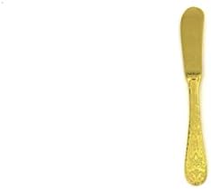 Mepra AZB1097CB1137 Kazablanka Oro Tereyağı bıçağı, [24'lü Paket], 17,14 cm, Cilalı Altın Kaplama, Bulaşık Makinesinde