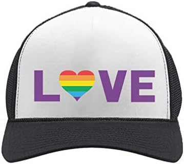 urride Gökkuşağı Şapka LGBTQ Hediyeler Eşcinsel Gurur Aşk Aşk kamyon şoförü şapkaları file şapka
