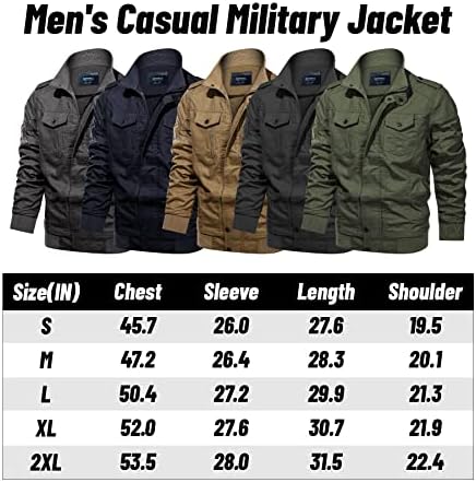anzerll erkek Hafif pamuklu ceket Askeri Standı Yaka Ceket Rahat Rüzgarlık Çok cepli
