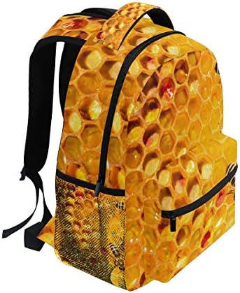 Sarı Arılar Petek Sırt Çantaları Seyahat Laptop Sırt Çantası Okul gençler için çanta Erkekler Kadınlar