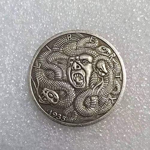 Antika El Sanatları 1935 Amerikan Kaçak Sikke Pirinç Gümüş Kaplama Gümüş Dolar Sikke 766