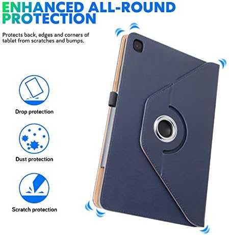 Grifobes Samsung Galaxy Tab A7 10.4 Kılıf 2020 Tablet Deri Kılıf, 360 Dönen Çok Açılı Görüntüleme Folio Standı Kılıfları