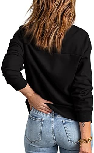 GeGekoko Womens Zip Up Sweatshirt Ceketler Uzun Kollu Casual Gevşek Dış Giyim Cepler ile
