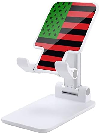 Afrika Amerikan Bayrağı Plastik Cep telefonu Standı Ayarlanabilir Açı Yükseklik telefon tutucu Tüm Telefonlar ile