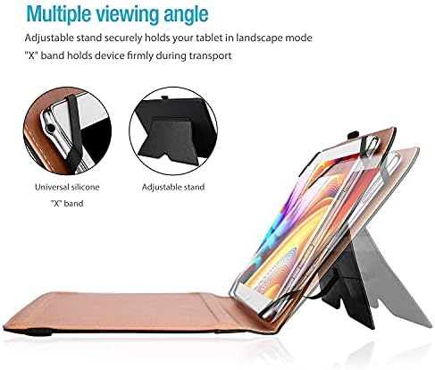 ProCase Evrensel 9-10 inç Tablet için Folio Kılıf Standı Evrensel Klavye Kılıf ile Paket için 9-10. 5 inç Tablet