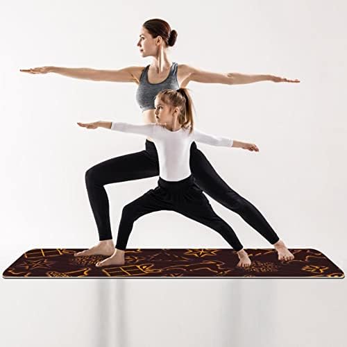 Yoga Mat, Ev Egzersiz için Yoga Paspaslar, Egzersiz Mat, Egzersiz Paspaslar, Pilates Mat, Noel Floresan Desen