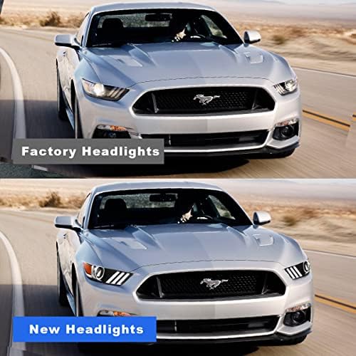 Nıxon Offroad Projektör Farlar Meclisi için 2015 2017 Ford Mustang / Ford Shelby GT350, yüksek Düşük Işın Farlar