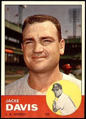 1963 Topps 117 Jacke Davis Los Angeles Melekleri (Beyzbol Kartı) NM / MT Melekleri