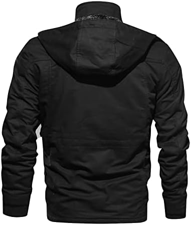 DuDubaby Erkekler Rahat Kış Sıcak Üst Bluz Kalınlaşma Ceket Dış Giyim Üst Bluz Ceket