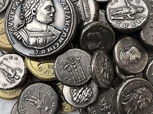Roma Paraları Pirinç Gümüş Kaplama Antika El Sanatları Dış Hatıra paraları Düzensiz Boyut Tipi 26