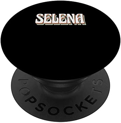 Selena Adı Kişiselleştirilmiş Vintage Retro Tarzı Özel PopSockets Değiştirilebilir PopGrip