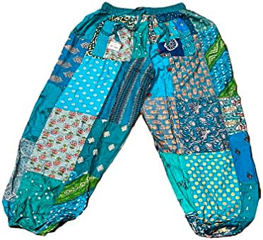 Kadınlar patchwork yoga boho palazzo analık pj giyim için Ethinic zanaat hub® toptan sürü adet harem pantolon