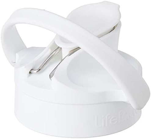 12 Ons, 16 Ons ve 22 Ons Cam Şişeler için Lifefactory BPA İçermeyen Pivot Hasır Şapka, Optik Beyaz