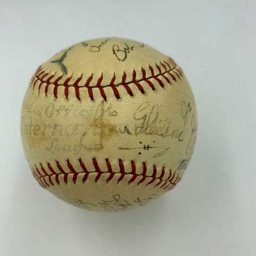 1937 Newark Bears Yankees Dünya Şampiyonu Takımı Beyzbol jsa'yı İmzaladı Gelmiş Geçmiş en iyi Takım-İmzalı Beyzbol