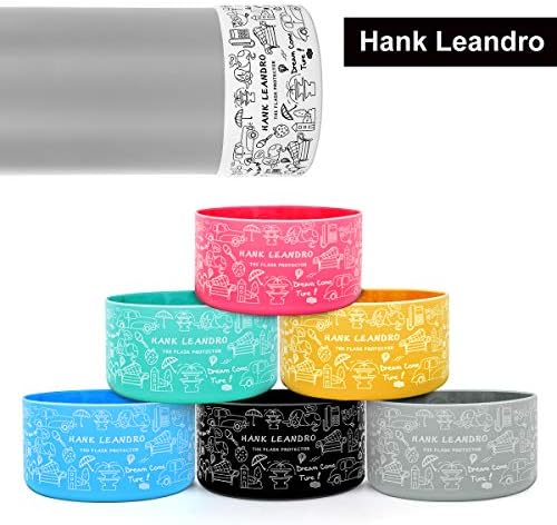 Hank Leandro Yükseltilmiş Koruyucu Silikon Çizme 32-40oz Su Şişesi, Güvenli Kaymaz Alt kol kapağı