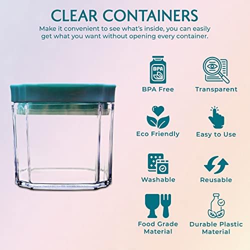 Hava geçirmez Gıda Saklama Kapları / BPA içermeyen Plastik Mutfak ve Kiler Organizasyonu Kapaklı konteyner| Gıda saklama