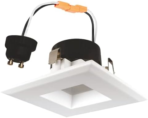Goodlite G-20122 3,3-5 veya 3,7 inç Gömme Muhafazalar için 3 inç LED Kare Güçlendirme Downlight, GU10 Adaptör Pürüzsüz