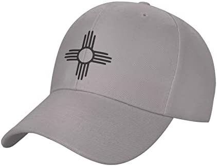 Yeni Meksika Zia Güneş Sembolü Şapka Mens Womens beyzbol şapkası Ayarlanabilir Klasik Gri kamyon şoförü şapkaları