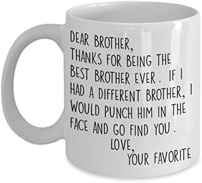 Kardeş Kupa Kardeş Komik Sevgili Kardeş Yumruk Yüz Favori 11 veya 15 oz Beyaz Seramik Kahve Fincanı Erkekler için