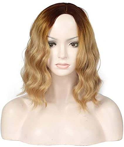 MOTOZA Peruk Avrupa tarzı peruk kız uzun altın mısır ipek su dalgalanma yüksek sıcaklık ipek peruk sentetik saç Afrika