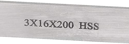 Yeni Lon0167 3mm x 16mm x 200mm Torna Özellikli Freze Torna Öğütücü güvenilir etkinlik HSS Boş Aracı Bit (ıd: 919