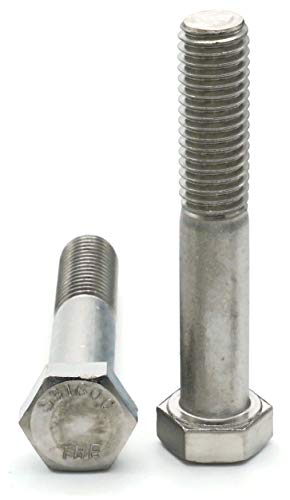 Altıgen Başlı Vidalar 316 Paslanmaz Çelik-1/2-20 x 6-1/2 Kısmi Dişli Adet-100