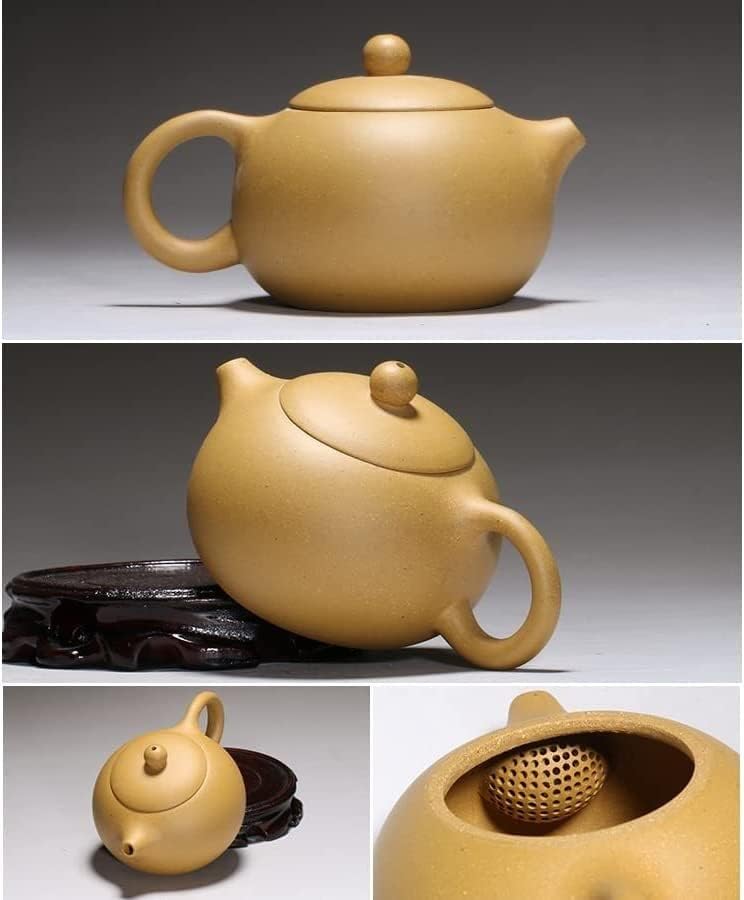 Su ısıtıcısı çaydanlık demlik mor kil demlik güzellik su ısıtıcısı ham cevher el yapımı çay seti demlik (Renk: O)