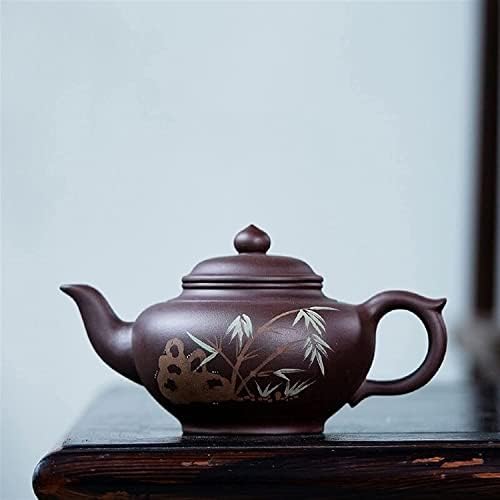 Modern Çaydanlıklar Demlik Ünlü Mor Kil Mor Kil Demlik 330 ml El Yapımı Kil Boyalı Ev çay seti Çaydanlıklar